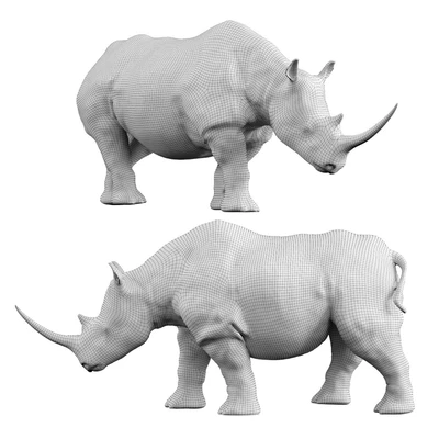 Deco Figurine Rhino Colore 26cm — Вид 2