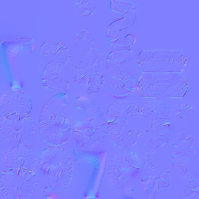 Birthday balloons low poly + normal map — Ver 2