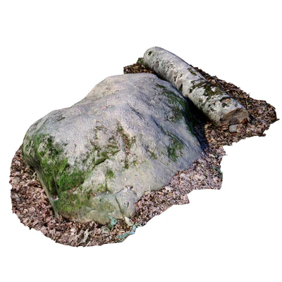 Stone with a log — Ver 1