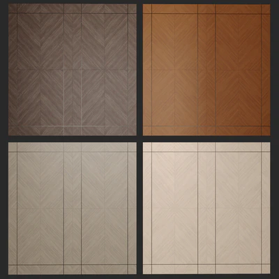 Acoustic decorative panels 4 kinds, set 109 — Ver 2