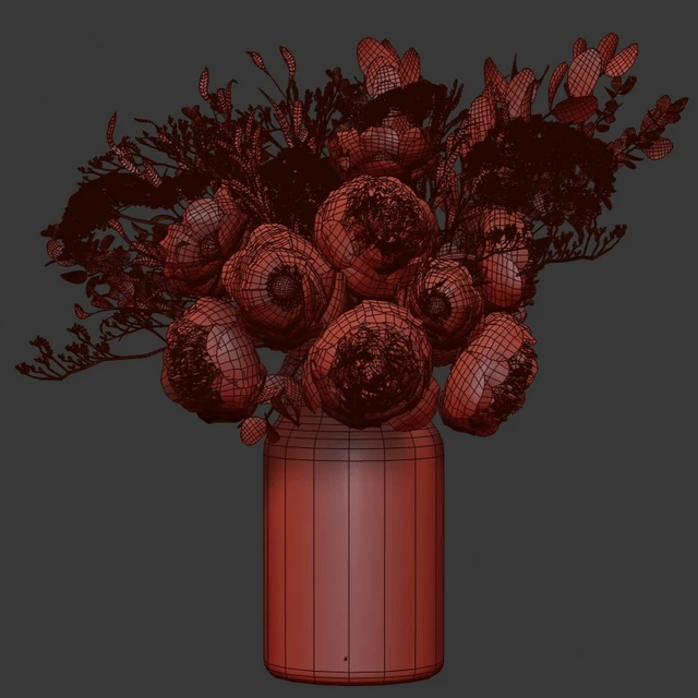 Bouquet with flowers and eucalyptus — Descargar