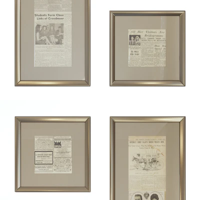 10 frames with newspaper clippings. Set 01. — View 2