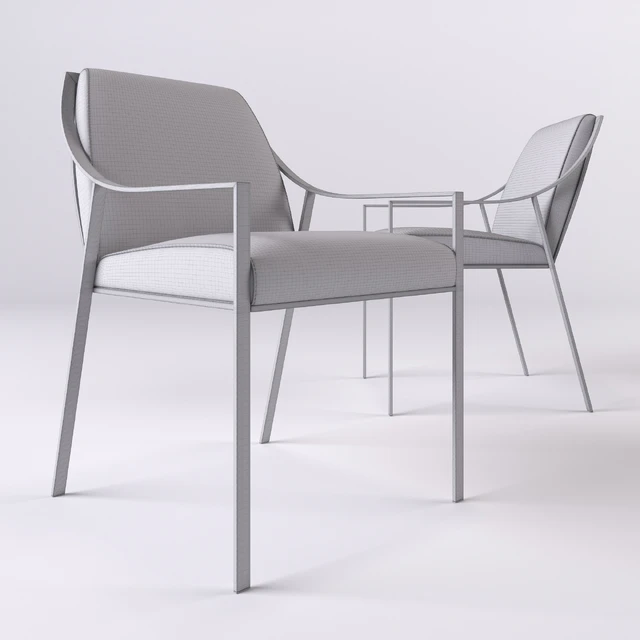 HOLLY HUNT AILERON DINING ARM CHAIR — Descargar