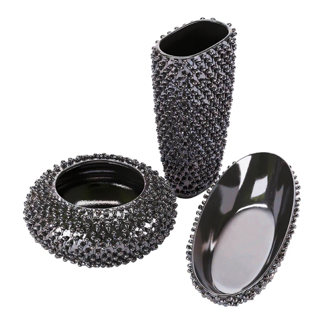 Zuo Urchin Vases Black — Descargar