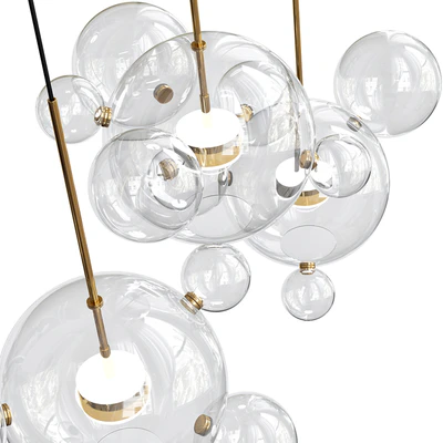 Bolle Linear Chandelier 14 Bubble — Ver 2