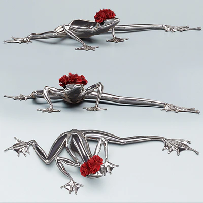 KARE / Deco Figurine Crazy Frog Chrome Big — Ver 1