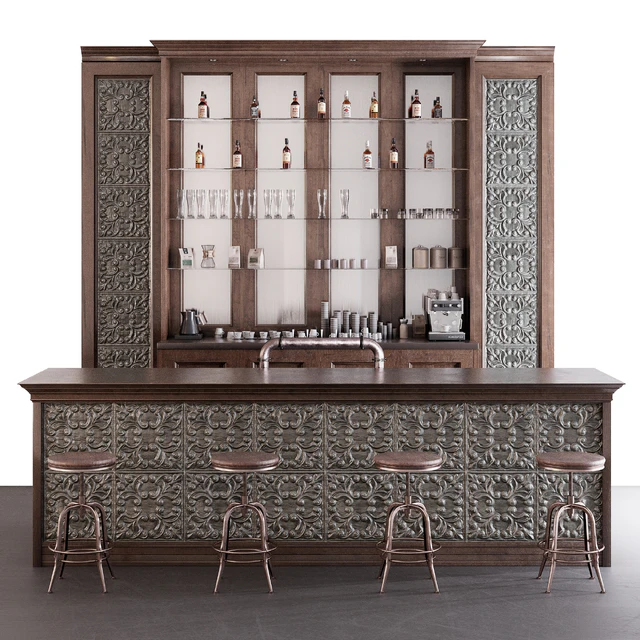 Classic Pub Bar Counter — Descargar
