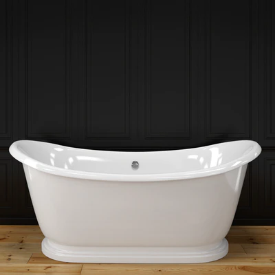 Alice bath + shower curtain + oval rail N2 — Ver 3