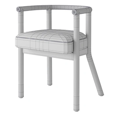 Crate and Barrel White Horse Upholstered Kids Play Chair 21 "by Leanne Ford — Ver 2