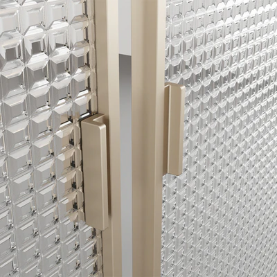 Sliding doors with embossed glass — View 3