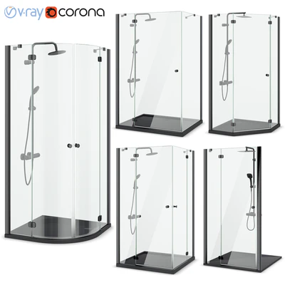 Shower enclosures Radaway | Torrenta black — Ver 1