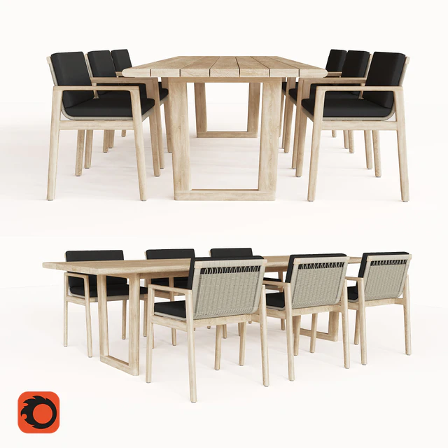 MESA TEAK RECTANGULAR DINING TABLE — Скачать