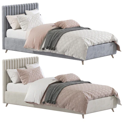 Bed with a soft headboard 7 — Ver 2