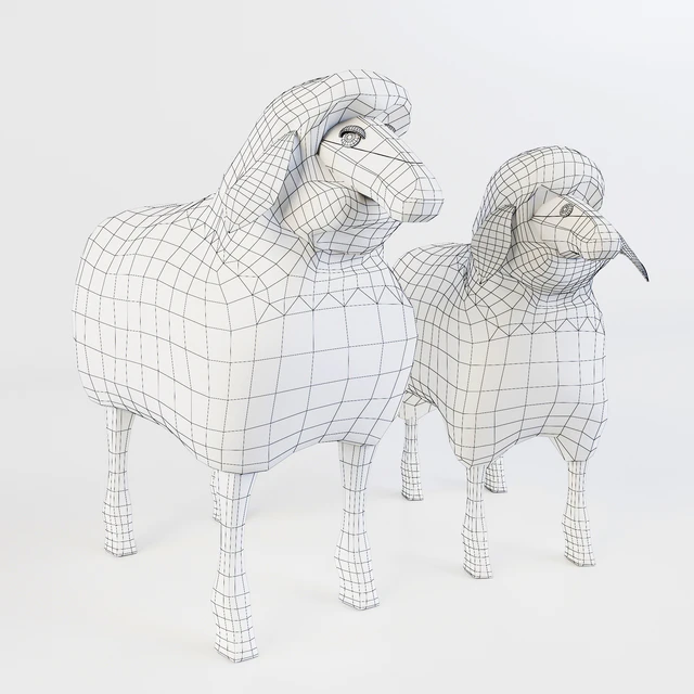 Wooden sheep stool — Descargar