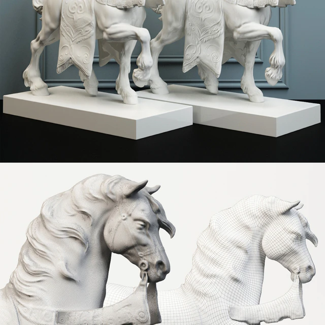 Скульптура Lladro Дворцовый конь. — Скачать