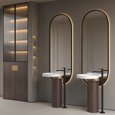Bathroom furniture 1 - Falper Eccentrico basin & Noken Round faucet by Porcelanosa — Вид 1