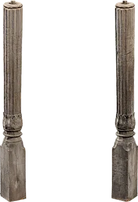 wooden ornate post 001 — Descargar