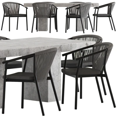 Coco Republic Abbott Dining Table and Marco Chair — Ver 2
