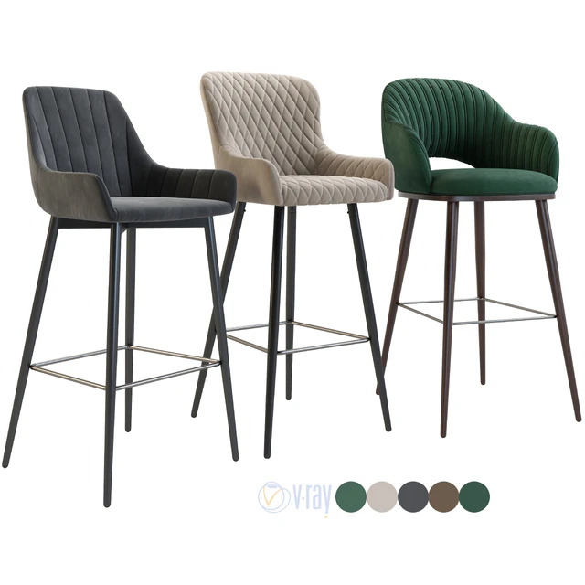 Bar chair, semi-bar Hamburg, Mint, Dylan — Descargar
