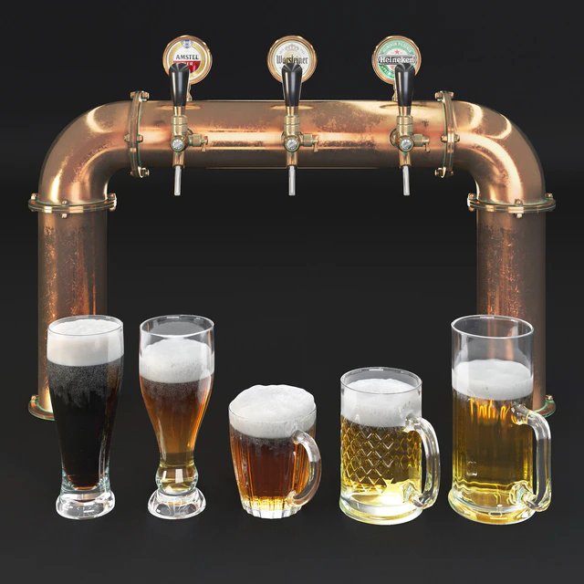Beer tower & beer mugs — Descargar