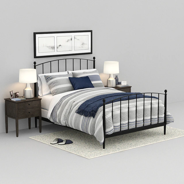 crateandbarrel Mason Shadow Queen Bed — Скачать