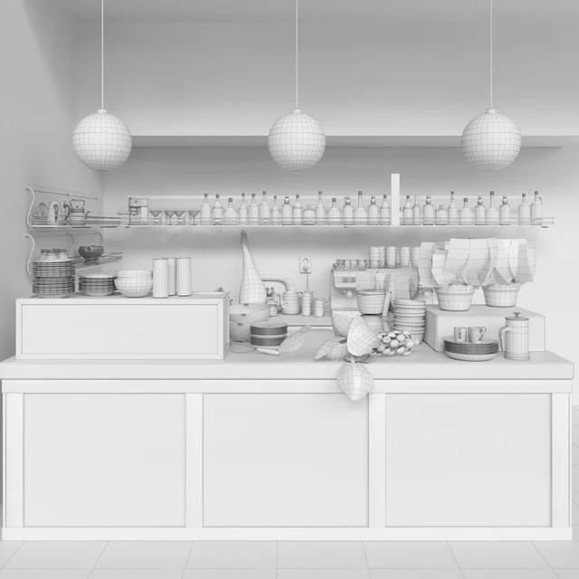 Coffee point with alcohol showcase. The pub — Descargar