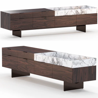 Series of bollards by Minotti, Superblocks collection — Ver 2