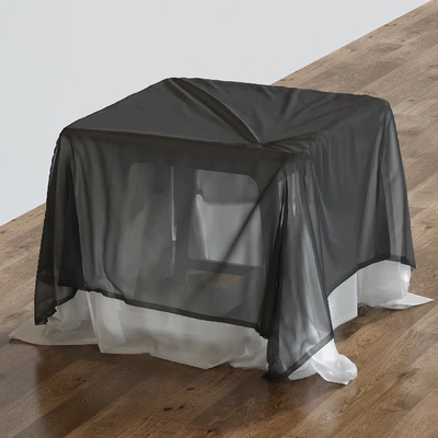 Tablecloth on a rectangular table 75 — Ver 3