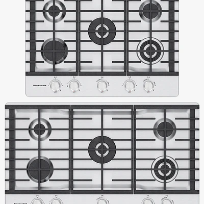 KitchenAid - 5-Burner Gas Cooktops with Griddle — Ver 2