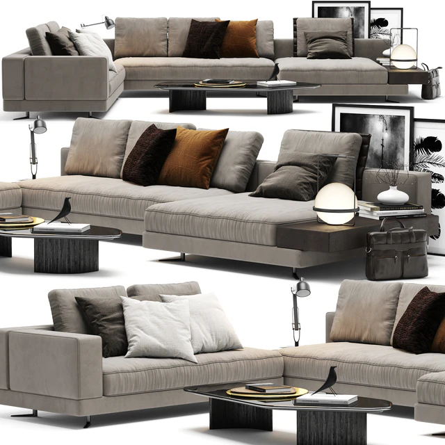 Minotti White Sofa — Descargar