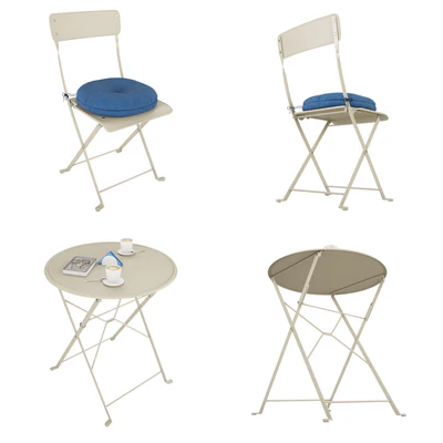 SALTHOLMEN 03 Desk + 2 folding chairs, d / garden — View 2