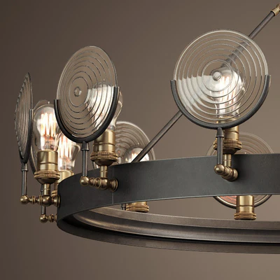 RH/ GASLIGHT LENS CHANDELIER 42" — Вид 2