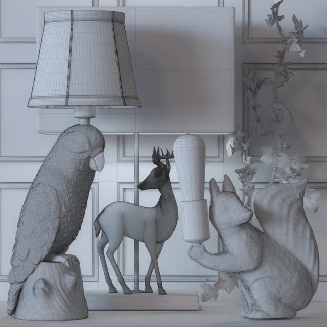 A set of lamps in the form of animals — Descargar