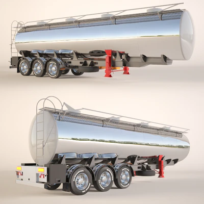 Gasoline Fuel Tanker Trailer - Полуприцеп цистерна для перевозки топлива — Вид 1