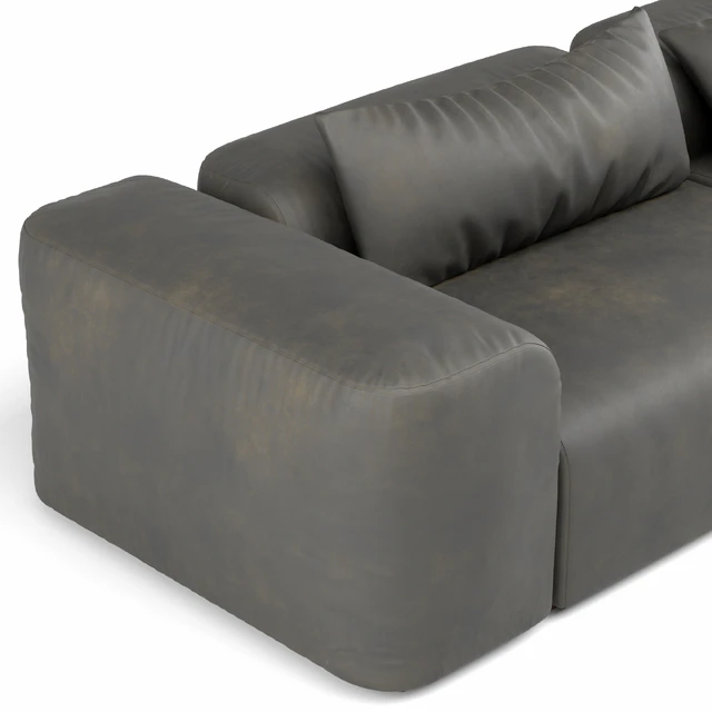 Modern leather sofa — Descargar