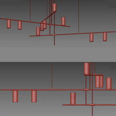 Mid Century Modern Suspension Chandelier Collection — Вид 2