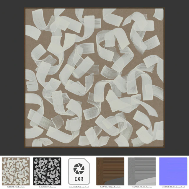 Abstract modern painting on canvas — Descargar
