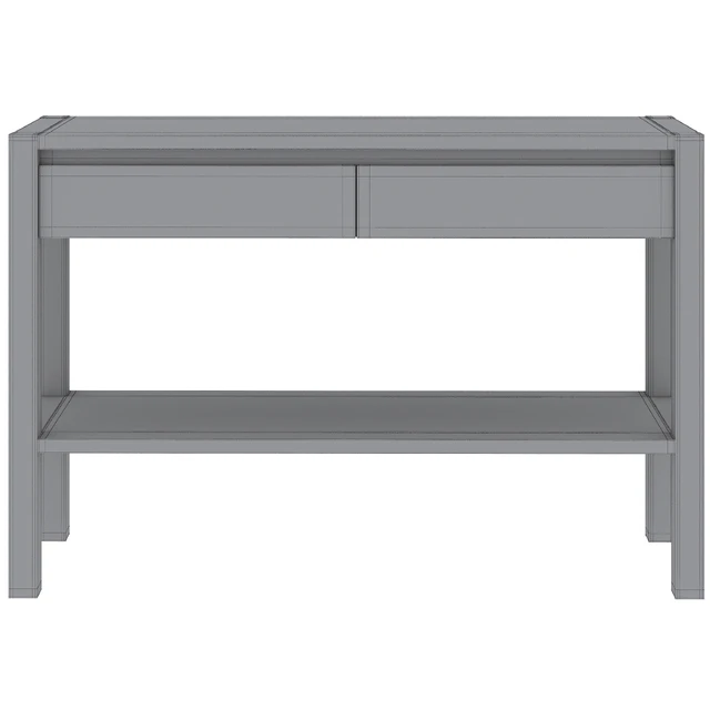 Adelita Oak Console Table with 2 Drawers — Descargar