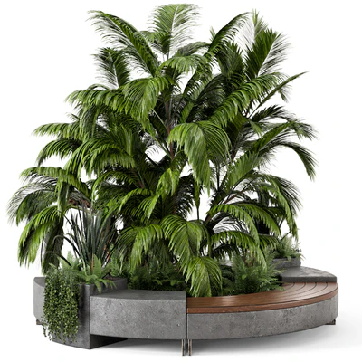 Outdoor Garden set bush and Tree - Garden Set 158 — Ver 1
