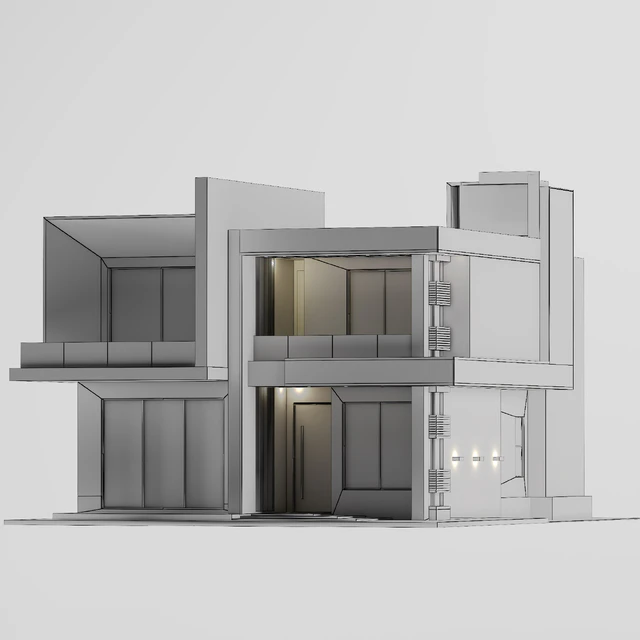 Modern Villa 01 3D11 — Скачать