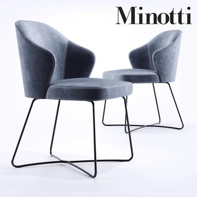 Minotti Leslie Steel Base — Ver 1