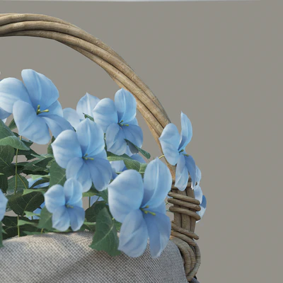Basket with flowers — Ver 2
