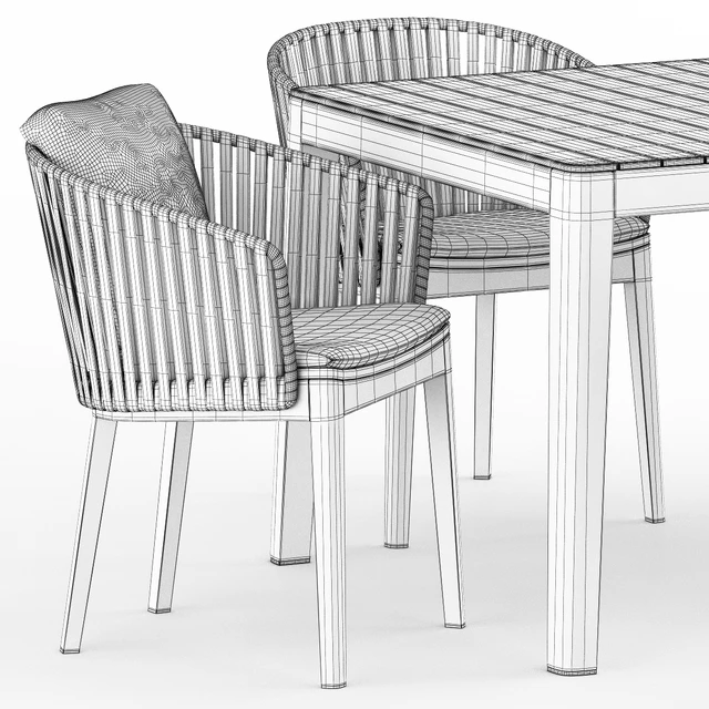 MOOD Chair, MOOD Table by Tribu — Скачать