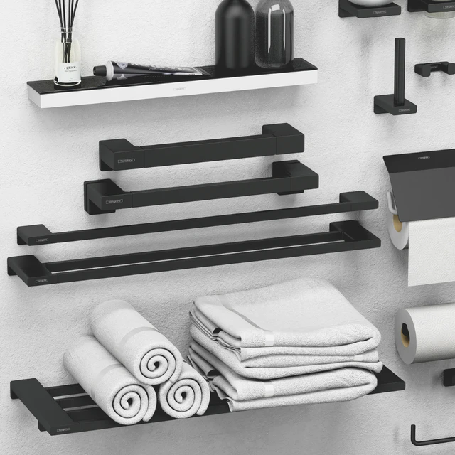 Hansgrohe set of bathroom accessories and decor — Descargar
