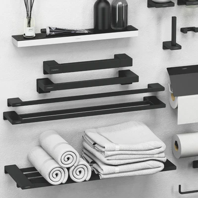 Hansgrohe set of bathroom accessories and decor — Ver 2