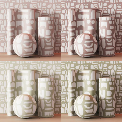 483 Paper Colliding Wallpaper by urbanroad 6 color options — Ver 3
