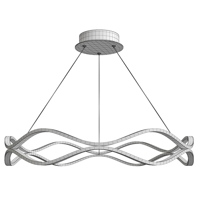 Aluminium indoor hanging lamp with silicone shade — Скачать