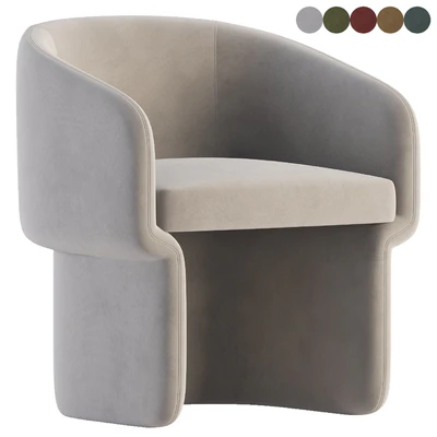 Lowrance Velvet Barrel chair — Ver 1