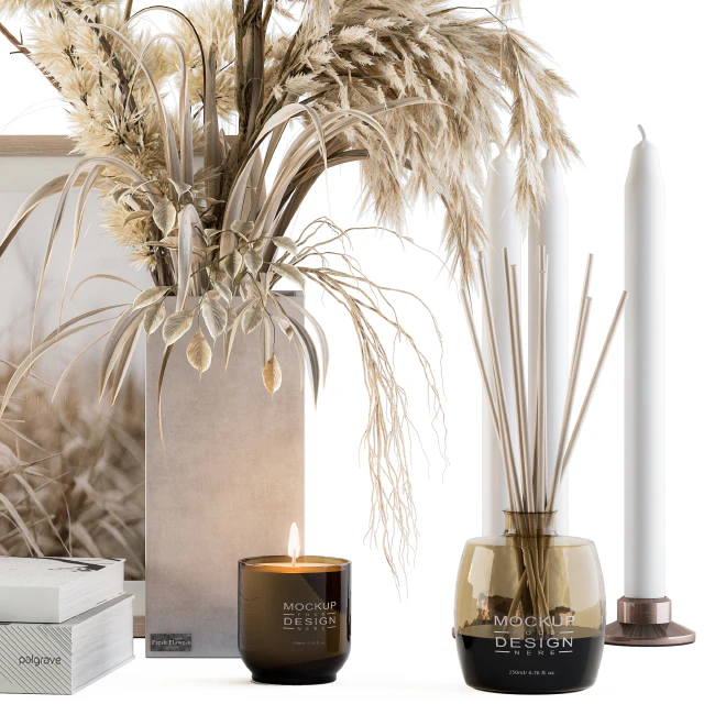 Decorative Set Dried Plants and Pampas - Set 46 — Descargar