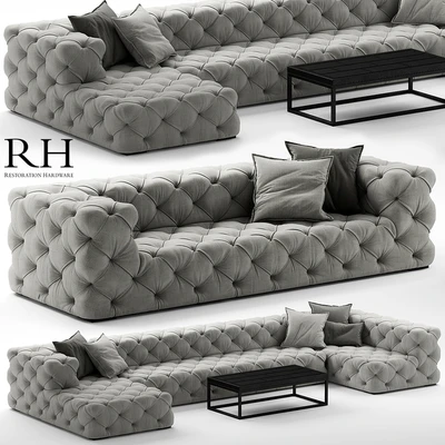 Sofa rh soho tufted — Ver 1